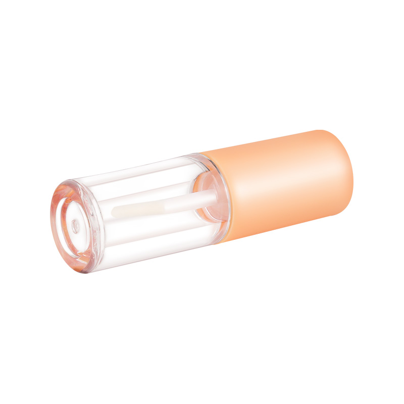 Cute Wavy Flat Bottom Creative Plastic Transparent Lip Gloss Tube Packaging