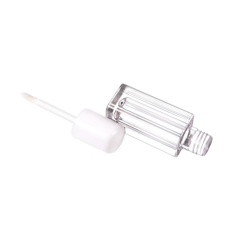 Transparent Square Creative Round Cap Multi-Color Plastic Transparent Lip Gloss Bottle