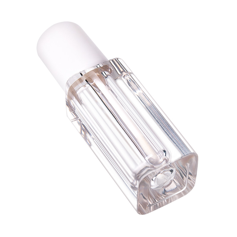 Transparent Square Creative Round Cap Multi-Color Plastic Transparent Lip Gloss Bottle