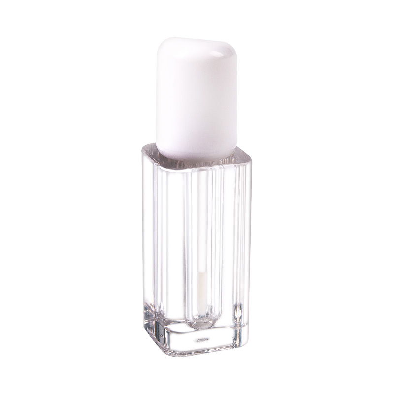 Transparent Square Creative Round Cap Multi-Color Plastic Transparent Lip Gloss Bottle