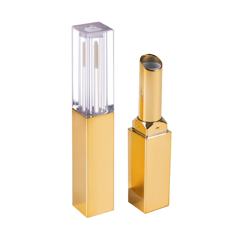 Slim Gold-Tip Dual-Ended Lip Gloss and Lipstick Tube