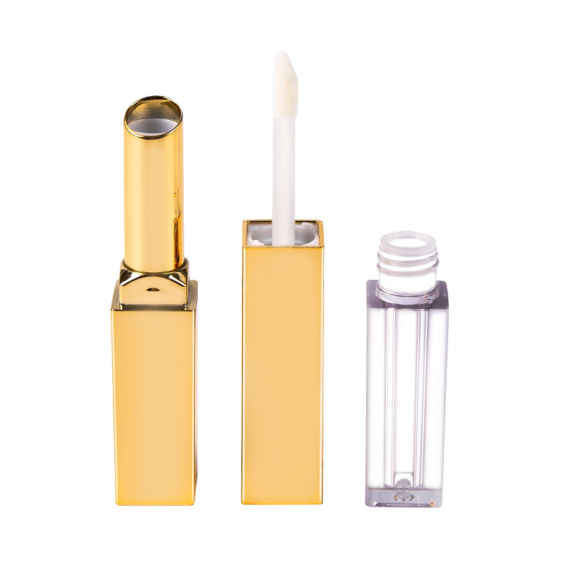 Slim Gold-Tip Dual-Ended Lip Gloss and Lipstick Tube