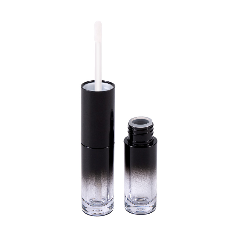 Double-Sided Lip Gloss Empty Tube with Transparent Round Design