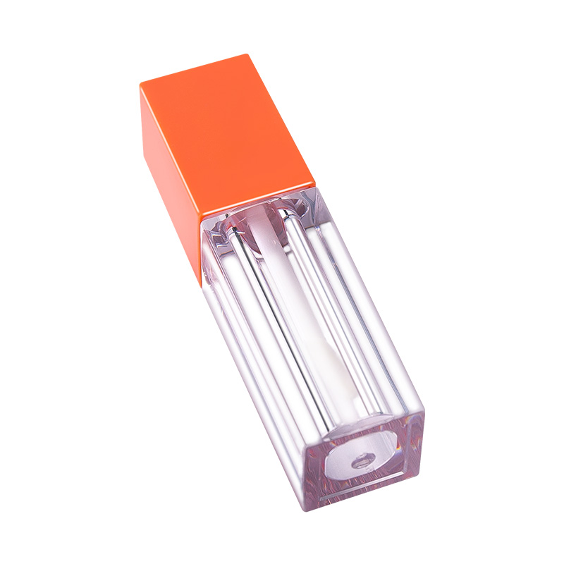 Classic Transparent Square Multi-Color Cover Plastic Lip Gloss Tube Packaging