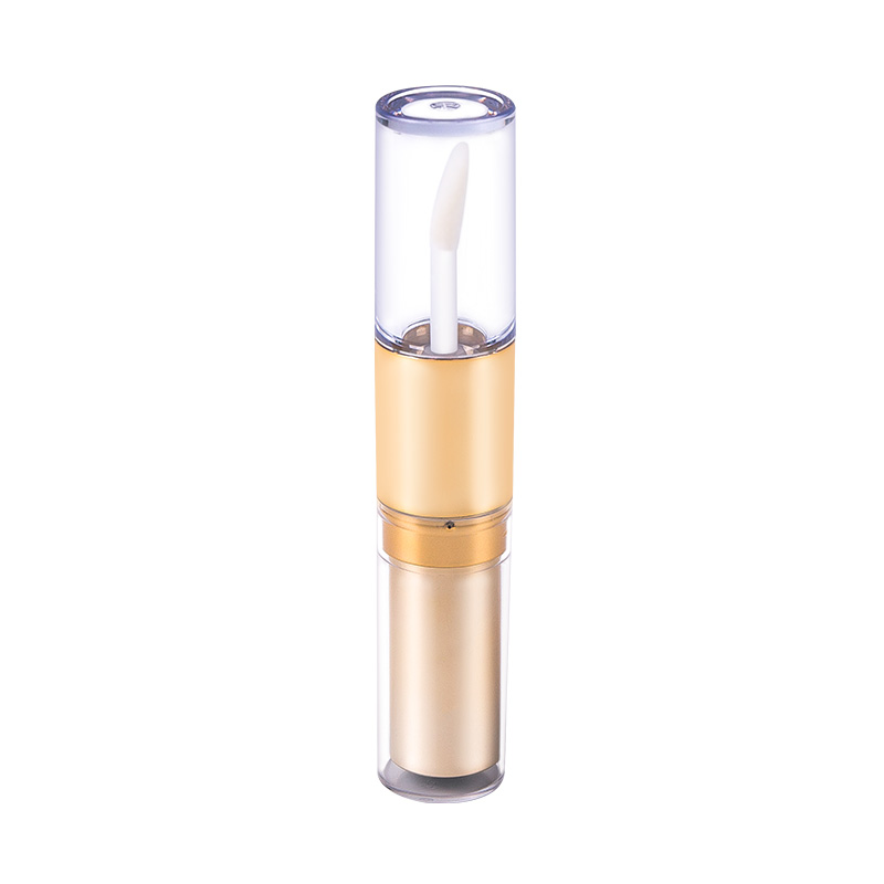 Flat-Tip 2-in-1 Dual-Ended Lip Gloss and Lipstick Tube