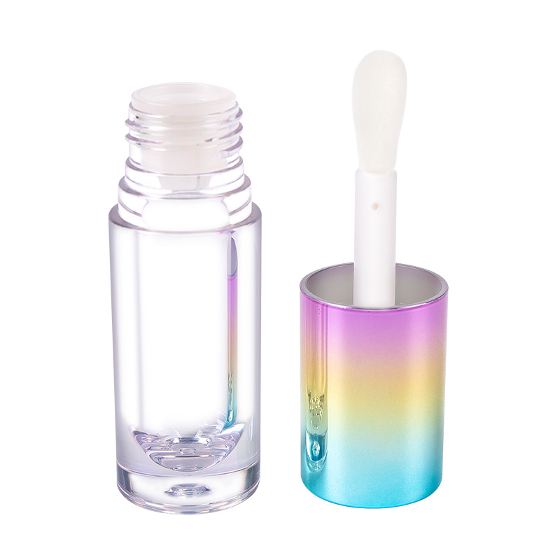 Mini Short-style Colored Cap Transparent Bottle Lip Gloss Tube