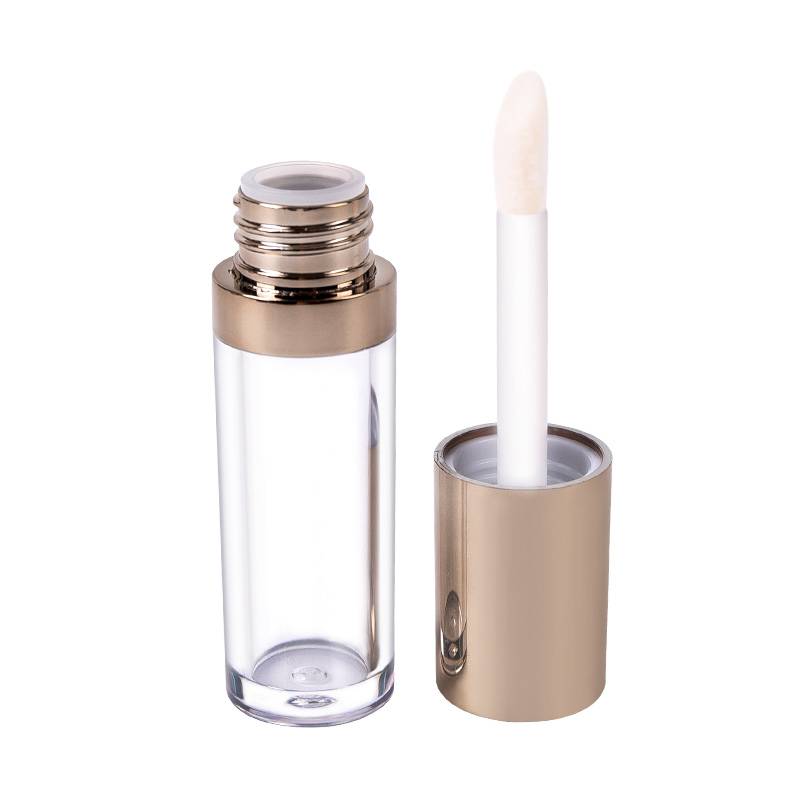 Transparent Cylindrical Color/Electroplating Cover Large Capacity Large Brush Head Lip Gloss Lip Glaze Empty Tube