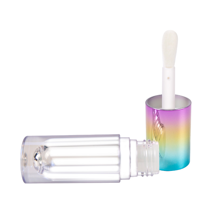 Mini Short-style Colored Cap Transparent Bottle Lip Gloss Tube