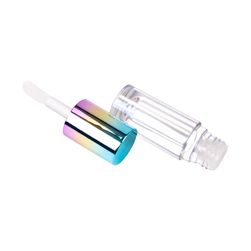 Mini Short-style Colored Cap Transparent Bottle Lip Gloss Tube