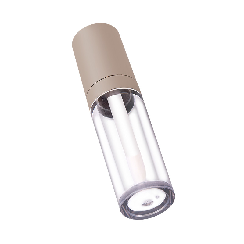 Transparent Cylindrical Color/Electroplating Cover Large Capacity Large Brush Head Lip Gloss Lip Glaze Empty Tube