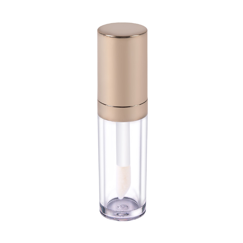 Transparent Cylindrical Color/Electroplating Cover Large Capacity Large Brush Head Lip Gloss Lip Glaze Empty Tube