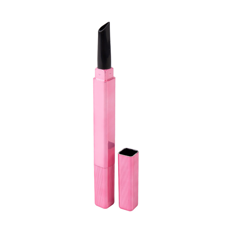 Square Multi-Color Spray-Coated Double-Headed Eyebrow Pencil With Brush Packaging Material