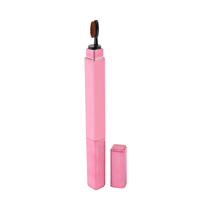 Square Multi-Color Spray-Coated Double-Headed Eyebrow Pencil With Brush Packaging Material